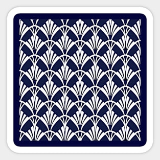 Art Deco Blue Sticker